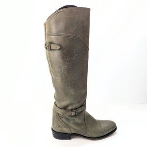Frye - Dorado Tall Leather Riding Boots - Forest Green - Size 7